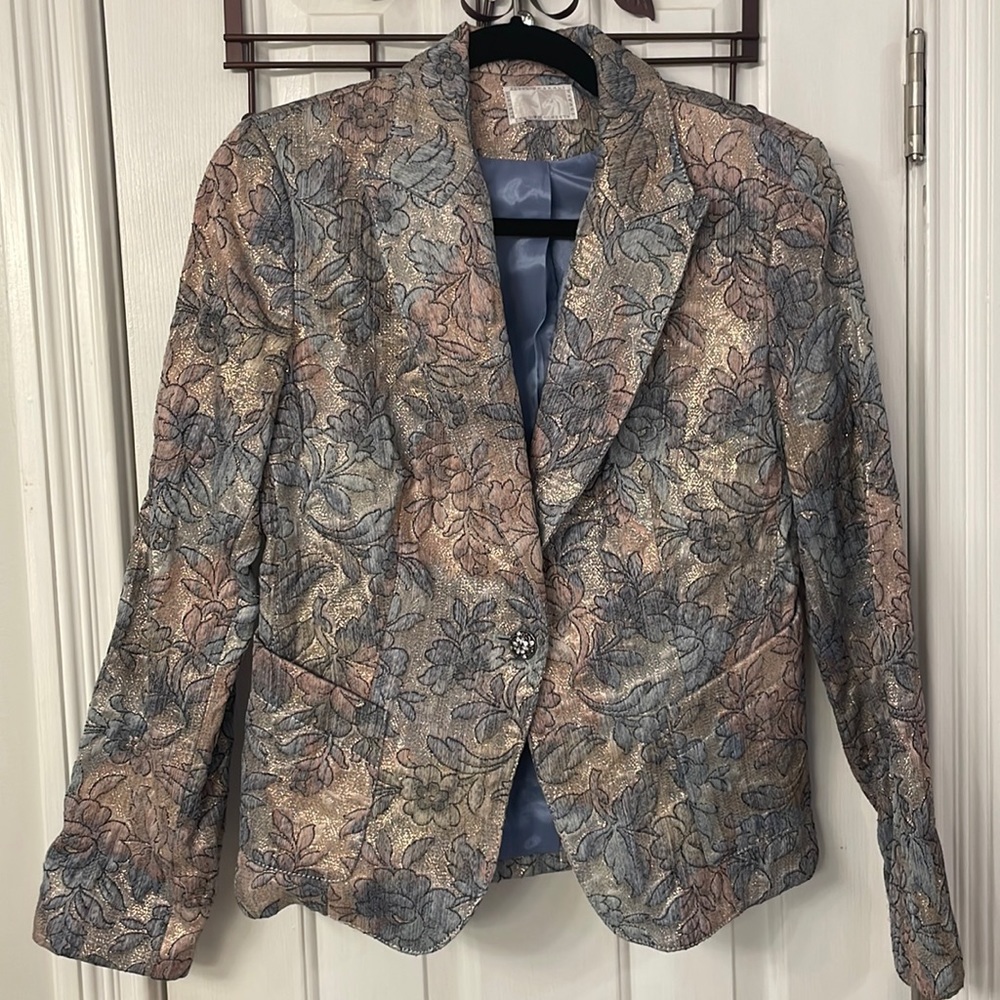 Alberto Makali Powder Blue & Champagne Rare Metallic